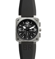 Bell & Ross Chronograph 46mm Mens Watch Replica BR 01-94 STEEL